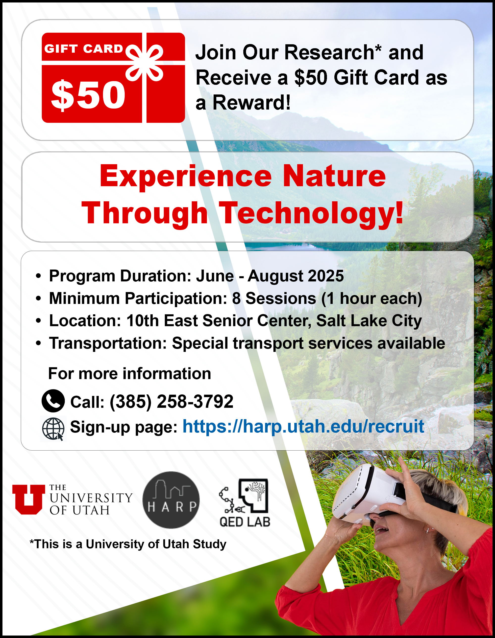 Experience Nature Through Technology Research